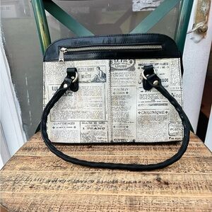 Patricia Nash Newspaper Print Purse